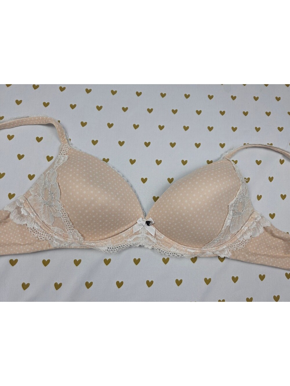 Victorias Secret Polka Dot Wireless No Wire Bra 36B